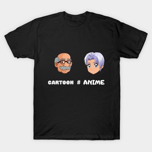 Not Cartoons Its Anime Funny Japanese Manga Lover Otaku Gift T-Shirt by wapix